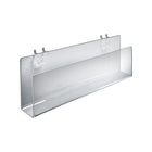 Azar Displays 13.5" Acrylic Greeting Card Holder For Pegboard/Slatwall, Clear, 2 Pack (556098)-2 U hooks attached for easy mounting