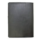 Ashlin Porchia Medium Journal With Snap, Black (P9088-18-01)-Journal is Ivory lined pages and a gilt edges.