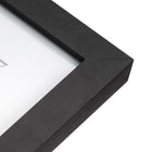 Gry Mattr Wood Photo Frame without Mat - Black - 5" x 7"-Matte Black Wood Frame