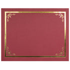 St. James Document/Certificate Holders - Gold Foil Border - Linen Finish - Red - 5 Pack - 83807-Add ceremony, elegance and sincerity to the act of giving recognition