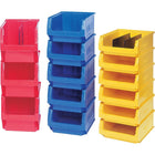 Quantum Storage Systems - Contenants Géants Empilables, 18,375po La X 19,75po P X 11,875po H, Rouge, paquet de 2-Capacité 150 lb