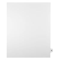 Mark Maker Legal Exhibit Index Tab White Single Tabs, 1/15th Cut, Letter Size, No Holes, Number 59, 25 Pack-White Single Tabs, 1/15th Cut
