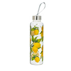 Abbott Lemon Tree Bottle with Strap & Cap-Clear Glass - Stainless steel cap