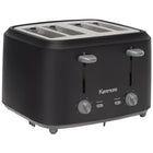 Kenmore 4-Slice Toaster with Dual Controls - Matte Black & Gray-Wide slots with self-adjusting bread guides