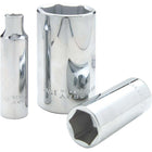 Gray Tools 3/8" X 1/2" Drive, 6 Point Deep Length, Chrome Finish Socket-Size: 3/8"