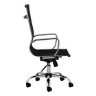 Nicer Furniture - chaise moderne en maille à dossier haut - noir-Maille respirante pour rester au frais pendant longtemps en position assise