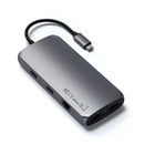 Satechi USB-C Multiport MX Adapter - Space Grey-Dual 4K HDMI output - one port up to 60Hz, one up to 30Hz
