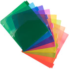 JAM Paper - Intercalaires en plastique à 8 onglets avec pochettes doubles - 9 3/4 x 11 1/2 po - Assortiment - 6 Ensembles/paquet - 8 Onglets/ensemble-Couleur : multicoloure | Intercalaires en plastique à 8 onglets avec pochettes