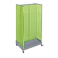Azar Displays – Présentoir en forme de H en panneau perforé, 66 x 36 po, vert (700432-GRE)-Fabriqué en panneau perforé