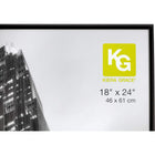 Nexxt Uptown Aluminum Poster Frame, 18" x 24", Matte Black-Sleek modern design enhances photos