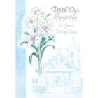 Rosedale 5-1/2" x 8" Our Sympathy Greeting Cards And Envelopes, 12 Pack (17556)-Printed on premium uncoated card stock