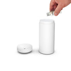 Stadler Form L-037 Lucy Aroma Diffuser With Flame Effect - White-Dimensions: 2.75" L x 2.75" W x 5.90" H