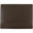 JAM Paper Italian Leather Portfolio With Snap Closure, 10.5 x 13 x 0.75, Dark Brown, Sold Individually (2233317451)-Dark brown