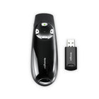Kensington Presenter Expert Wireless with Green Laser - Black (75774)-Plug-and-play 2.4GHz extended wireless connection (150-foot range) is secure (AES 128-bit encryption) and reliable (Windows and Mac compatible - no driver required)