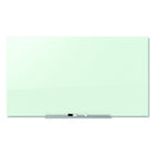 Quartet® - Tableau magnétique en verre trempé Infinityâ„¢ Invisamountâ„¢, 50 po x 28 po, blanc-Surface en verre trempé à effacement à sec résistante aux taches