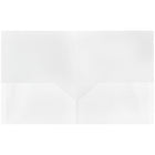 JAM Paper Plastic 2-Pocket POP Folders, Clear, 6 Pack-Capacity: 200 sheets