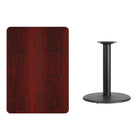 Flash Furniture – Table en stratifié acajou de 30 x 42 po avec base circulaire de 24 po (XUMA3042TR24)-Table d'hospitalité