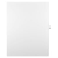 Mark Maker Legal Exhibit Index Tab White Single Tabs, 1/25th Cut, Letter Size, No Holes, Number 162, 25 Pack-White Single Tabs, 1/25th Cut