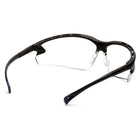 Pyramex Venture 3 Safety Eyewear Glasses, Clear H2X Anti-Fog Lens, Black Frame, 12 Pack-Scratch resistant polycarbonate lens with black temple tips