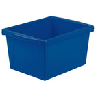Storex 4 Gallon (15L) Classroom Storage Bin - Assorted Colours - 6 Pack-Made of sturdy, drop resistant plastic