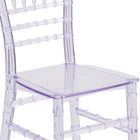 Flash Furniture Kids Crystal Transparent Chiavari Chair-One-Piece frame designed without use of screws