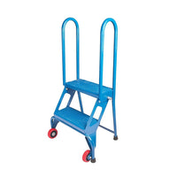 Kleton Portable Folding Ladders, 2 Step-Foldable locking design saves on storage space when not in use