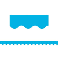 Teacher Created Resources Scalloped Aqua Border Trim, 72 Pack-Theme: Aqua Solid