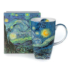 McIntosh Van Gogh Starry Night Mug with Gift Box - 19.60oz-It has a unique shape that is ideal for showcasing beautiful art
