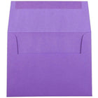JAM Paper A2 Invitation Envelopes, 4.38 x 5.75, Brite Hue Violet Purple Recycled, 100 Pack (80252g)-Size: A2 (4-3/8" x 5-3/4")