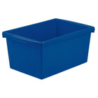 Storex 5.5 Gallon (21L) Classroom Storage Bin - Assorted Colours - 6 Pack-Made of sturdy, drop resistant plastic