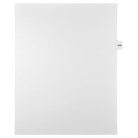 Mark Maker Legal Tabs - Letter Size - White - 1/15th cut - 25 tabs per package - 5 packages Pack - Number 110-White Single Tabs