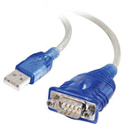 C2G USB to DB9 Serial Adapter Cable, 0.5m/1.5'-Connecting USB with the traditional RS-232 serial port, this adapter connects cellphones, PDAs, digital cameras, modems, or ISDN terminal adapters through your USB port.