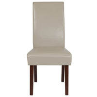 Flash Furniture Greenwich Series Parsons Chair, Beige Leather (QYA379061BGL)-Dining Chairs