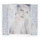 Elegance Starlet Crystal Filled Photo Frame, 5" x 7"-Silver plate with crystal accents, this frame displays your loved ones as a starlet; frame perfect for wedding or any memorable event.