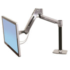 Ergotron 45-384-026 LX HD Sit-Stand Desk Mount LCD Arm, Polished-Extends LCD up to 33" (84 cm); push your display out of the way when not in use