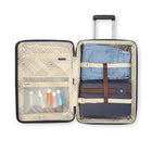 Samsonite Virtuosa Train Case - Navy-Stackit Strap - fits over most suitcase pull-handles for hassle-free combination travel