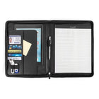Bugatti Zip Around Closure Writing Case in Smooth Synthetic Leather (WRC1503)-Secured zip around closure