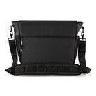 Bugatti - x EDITION22 Sac messager, Nylon recycle hydrofuge, Noir-Compartiment central avec rabat magnetique et 2 boucles
