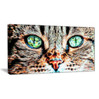 Designart Windows to the Soul Cat Eyes Canvas Art, (PT2411-32x16)-Print