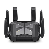 TP-Link AXE16000 Quad-Band 16-Stream Wi-Fi 6E Router - Black-Up to 16 Gbps quad-band Wi-Fi 6E enables gaming, streaming and high-speed downloading on multiple devices - all at the same time