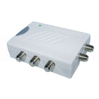 Digiwave 1 in 4 Out TV Amplifier, 8.5" x 6.5" x 3.5", White-Short circuit protection