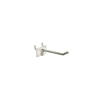 Azar Displays 2.5" x 0.148" Attached Back, 50 Pack-Galvanized metal with quick back plastic plate