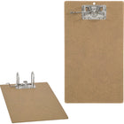 Merangue - Planche à pince avec pince arquée, légal, 9 po x 15-1/2 po-Panneau brun, dur et résistant qui procure une surface solide qui facilite l'écriture