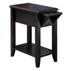 Monarch Specialties 3197 Accent Table - 23"H/Espresso With A Glass Holder-Compact, space saving side accent table in a contemporary design