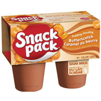 Snack Pack Butterscotch Pudding 396G - 4 Pack-Made with skim milk