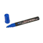 Marvy Uchida Chisel-Tip Liquid Chalk Markers - Erasable - Dustless - Blue - 2 Pack-Marker Tip: Chisel