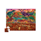 Crocodile Creek Above & Below Dinosaur World Puzzle - 48 Pieces-Beautifully illustrated artwork on both puzzle and shaped storage box.