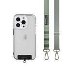 SwitchEasy MagEasy Strap Card with Detachable Neckstrap and Phone Lanyard - 20mm Strap - Misty Blue-No need to compromise between form and function