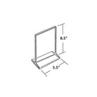 Azar Displays 8.5" x 5.5" Vertical Top Load Acrylic Sign Holder, 10 Pack (142711)-Made of 0.1" thick clear plastic and it is top loading for easy paper insertion