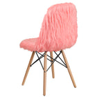 Flash Furniture Shaggy Dog Hermosa Pink Accent Chair-Molded Form